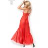 Комплект Chilirose 3470 BABYDOLL LONG & thong Червоний