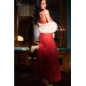 Комплект Chilirose 3470 BABYDOLL LONG & thong Червоний