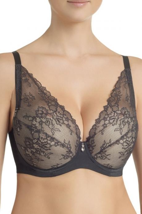Effetto Lingerie 001 10 02 Бюстгальтер пуш-ап +1 зі з'ємними вкладишами ELLEN чорний