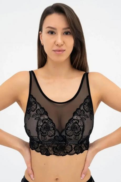 Effetto Lingerie 016 07 02 Жіночий топ VIOLETTA чорний колір