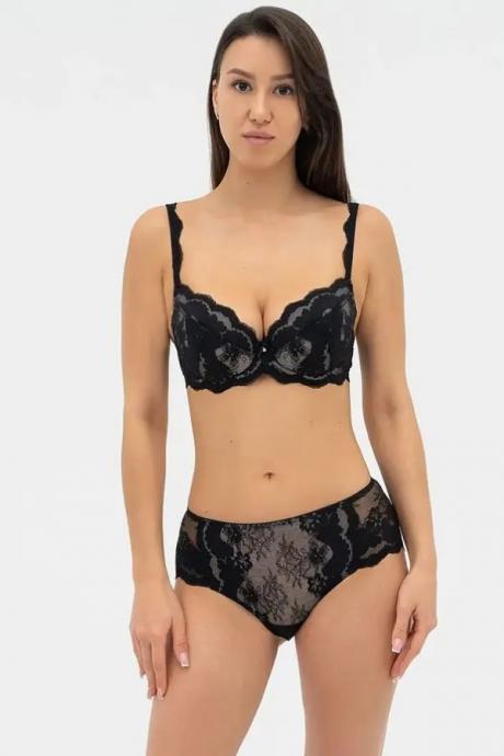 Effetto Lingerie 019 136 08 Бюстгальтер PATRICIA чорний/піон колір