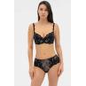 Effetto Lingerie 019 136 08 Бюстгальтер PATRICIA чорний/піон