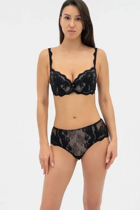Effetto Lingerie 019 210 08 Жіночі трусики PATRICIA чорний/піон колір