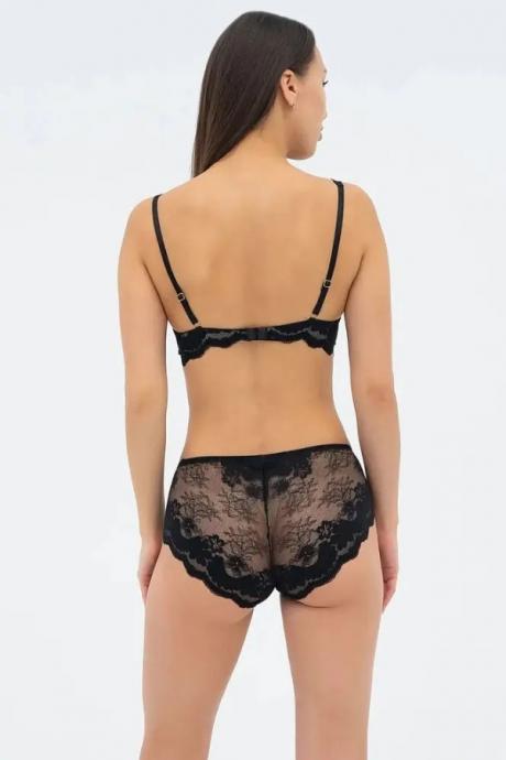 Effetto Lingerie 019 210 08 Жіночі трусики PATRICIA чорний/піон колір