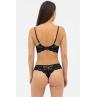 Effetto Lingerie 019 359 08 Бюстгальтер напівпоролон PATRICIA чорний/піон колір