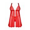 Жіноча білизна Комплект Obsessive ELIANES BABYDOLL & thong Червоний