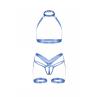 Жіноча білизна Комплект Obsessive SHADERI SET harness Блакитний