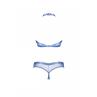 Жіноча білизна Комплект Obsessive SHADERI SET top & thong Блакитний