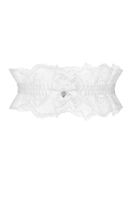 Жіноча білизна Підв'язка Obsessive WEDDYA GARTER Молочний