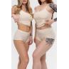TotalFit Жіночі трусики-шорти в рубчик TR5-Q бежевий колір