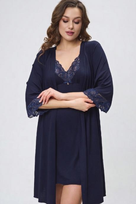 Shato Халат жін 2815/1 navy blue