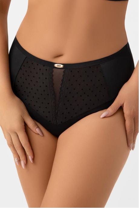 Gorsenia Трусы DOTTI F021 CZARNE черный