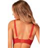 Жіноча білизна Бюст padded bra Obsessive BELOVYA BRA Червоний