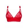 Жіноча білизна Бюст padded bra Obsessive BELOVYA BRA Червоний