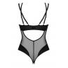 Жіноча білизна Боді Obsessive NESARI crotchless teddy Чорний
