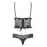 Жіноча білизна Боді Obsessive ALLURIA TEDDY Чорний