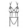 Жіноча білизна Боді Obsessive BADOSSA TEDDY cupless & crotchless Чорний