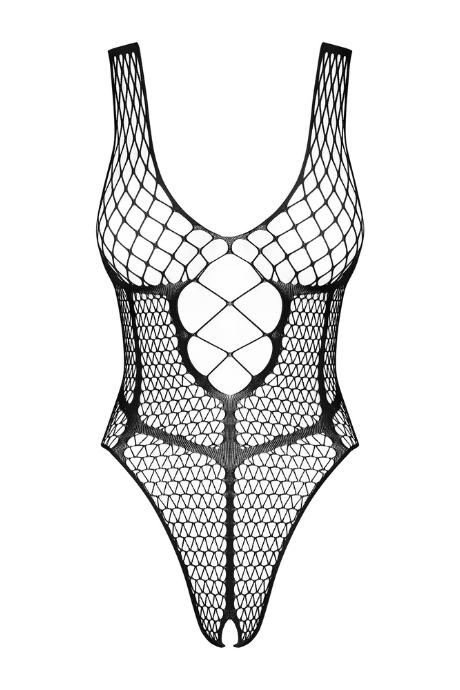 Жіноча білизна Боді Obsessive BODYSTOCKING B117 crotchless Чорний