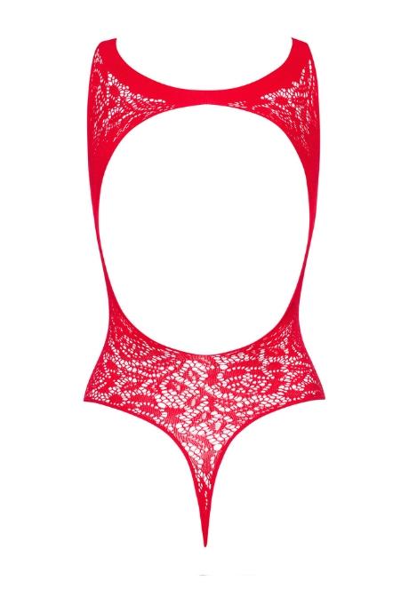 Жіноча білизна Боді Obsessive BODYSTOCKING B120 crotchless Червоний