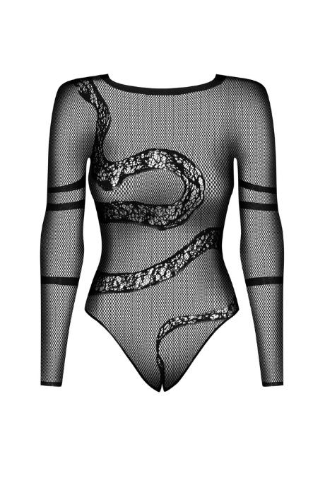 Жіноча білизна Боді Obsessive BODYSTOCKING B137 crotchless Чорний