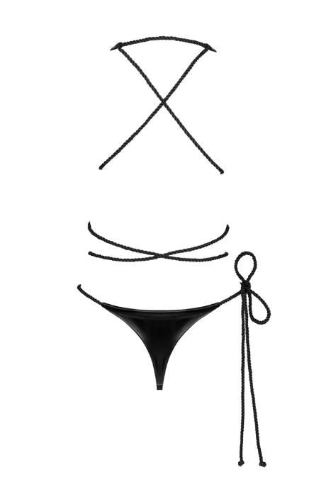 Жіноча білизна Боді Obsessive CORDELLIS crotchless teddy Чорний