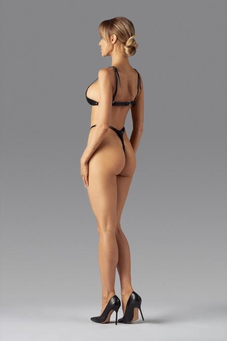Жіноча білизна Боді Obsessive DAME CONTROLE crotchless teddy Latex Чорний