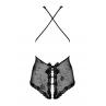 Жіноча білизна Боді Obsessive FIORENTA crotchless teddy Чорний