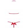 Жіноча білизна Боді Obsessive GIFTELLA TEDDY Червоний