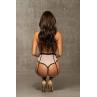 Жіноча білизна Боді Obsessive LILINES TEDDY & garter belt Рожевий
