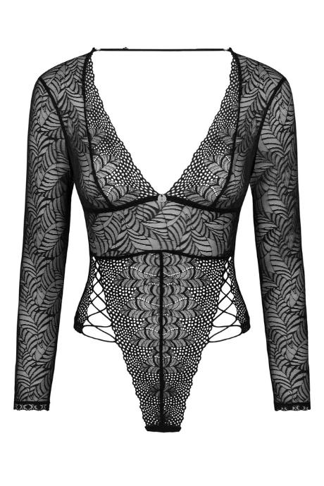 Жіноча білизна Боді Obsessive MERLYS TEDDY Чорний