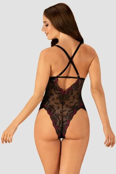 Жіноча білизна Боді Obsessive VANESSME TEDDY Чорний