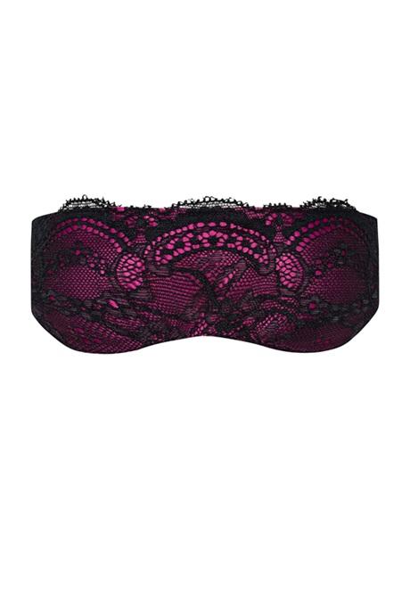 Жіноча білизна Маска Obsessive ROSEBERRY MASK Чорно-бордовий
