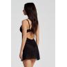 Жіноча білизна Комплект Obsessive STELISA CHEMISE & thong Чорний