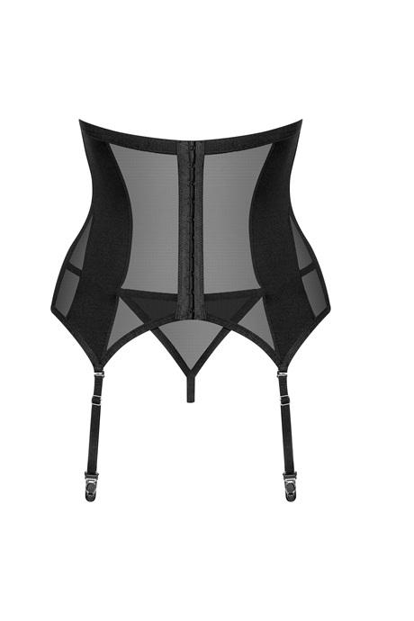 Жіноча білизна Корсет Obsessive CHIC AMORIA CORSET cup & thong Чорний