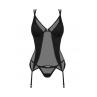 Жіноча білизна Корсет Obsessive NESARI CORSET & thong Чорний