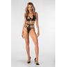 Жіноча білизна Боді Obsessive KEIRA LISE TEDDY wet look bodysuit Чорний