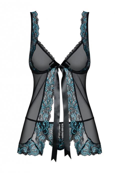 Жіноча білизна Комплект Obsessive AMANTA BABYDOLL Чорний