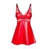 Жіноча білизна Комплект Obsessive ALIOSA CHEMISE & thong Червоний
