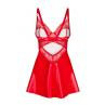 Жіноча білизна Комплект Obsessive ALIOSA CHEMISE & thong Червоний