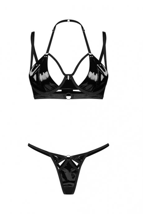 Жіноча білизна Комплект Obsessive KEIRA LISE SET bra & thong Чорний