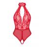 Obsessive Жіноча білизна Боді Obsessive DAGMARIE crotchless teddy Червоний