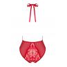 Obsessive Жіноча білизна Боді Obsessive DAGMARIE crotchless teddy Червоний