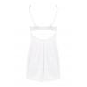 Жіноча білизна Комплект Obsessive AMOR BLANCO CHEMISE & thong Білий колір