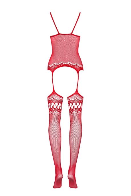 Жіноча білизна Боді Obsessive BODYSTOCKING F214 Червоний