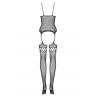 Жіноча білизна Боді Obsessive BODYSTOCKING F214 Чорний