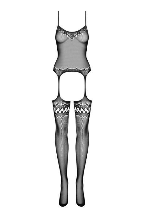 Жіноча білизна Боді Obsessive BODYSTOCKING F214 Чорний