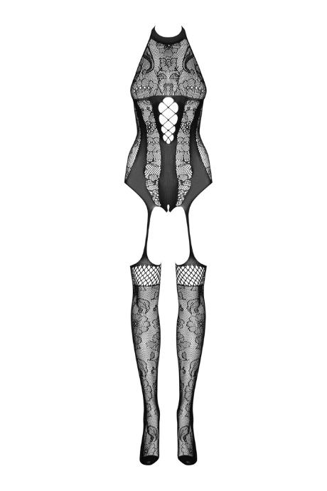 Жіноча білизна Боді Obsessive BODYSTOCKING F240 Чорний