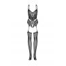 Жіноча білизна Боді Obsessive BODYSTOCKING G139 Чорний колір