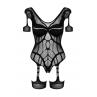 Жіноча білизна Боді Obsessive BODYSTOCKING G334 Чорний