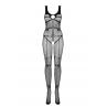 Жіноча білизна Боді Obsessive BODYSTOCKING N123 Чорний